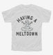 Snowman Having A Meltdown  Youth Tee