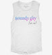Sounds Gay I'm in LGBTQ Pride white Womens Muscle Tank