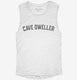 Spelunking Cave Diving Cave Dweller white Womens Muscle Tank