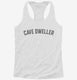 Spelunking Cave Diving Cave Dweller white Womens Racerback Tank