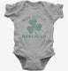 St. Patrick's Day Little Hooligan grey Infant Bodysuit