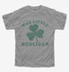 St. Patrick's Day Little Hooligan grey Youth Tee