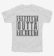 Straight Outta Timeout white Youth Tee