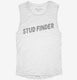 Stud Finder white Womens Muscle Tank