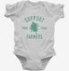 Support Your Local Cannabis Farmers Funny 420 Weed Farm  Infant Bodysuit