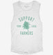 Support Your Local Cannabis Farmers Funny 420 Weed Farm  Womens Muscle Tank