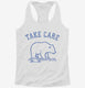 Take Care Polar Bear  Womens Racerback Tank