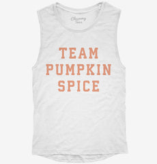 Team Pumpkin Spice Womens Muscle Tank