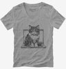 Tech Cat Womens Vneck