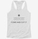 Texas Border Come And Cut It  Womens Racerback Tank