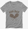 Thanksgiving Turkey Leg Day Womens Vneck