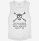 The Beatings Will Continue Until Morale Improves white Womens Muscle Tank