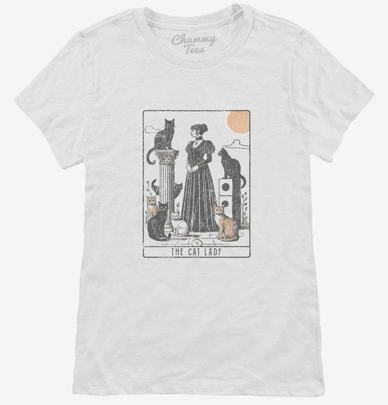 The Cat Lady Tarot Card T-Shirt