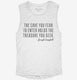 The Cave You Fear Joseph Campbell Quote white Womens Muscle Tank