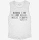 The Geek Shall Inherit The Earth white Womens Muscle Tank