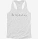 The King Is Coming  Womens Racerback Tank