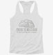 There Is No Cloud Computing white Womens Racerback Tank