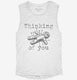 Thinking Of You Funny Voodoo Doll  Womens Muscle Tank