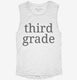 Third Grade Back To School white Womens Muscle Tank