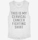 This Is My Cervical Cancer Fighting Shirt white Womens Muscle Tank