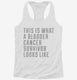 This Is What A Bladder Cancer Survivor Looks Like white Womens Racerback Tank
