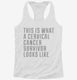 This Is What A Cervical Cancer Survivor Looks Like white Womens Racerback Tank