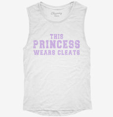 This Princess Wears Cleats Womens Muscle Tank