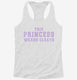 This Princess Wears Cleats white Womens Racerback Tank