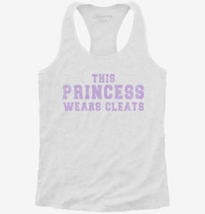 This Princess Wears Cleats Womens Racerback Tank