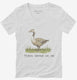 Throw Bread On Me Goose  Womens V-Neck Tee