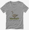 Throw Bread On Me Goose Womens Vneck