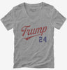 Trump 2024 Baseball Womens Vneck