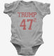 Trump 47 Squared  Infant Bodysuit