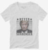 Trump Never Surrender Womens Vneck Shirt 666x695.jpg?v=1706785733