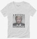 Trump Never Surrender  Womens V-Neck Tee