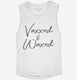 Vaxxed and Waxed Funny Vaccinated white Womens Muscle Tank