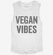 Vegan Vibes white Womens Muscle Tank