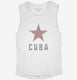 Vintage Cuba white Womens Muscle Tank
