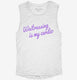 Waitressing Is My Cardio  Womens Muscle Tank