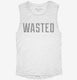 Wasted white Womens Muscle Tank