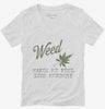 Weed Makes Me Feel Less Murdery Funny 420 Pothead Womens Vneck Shirt 666x695.jpg?v=1706795782