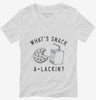 Whats Snack A Lackin Womens Vneck Shirt 666x695.jpg?v=1723175339