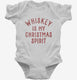 Whiskey Is My Christmas Spirit  Infant Bodysuit