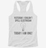 Yesterday I Couldnt Spell Electrician Today I Am One Womens Racerback Tank 666x695.jpg?v=1700657540
