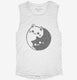 Yin Yang Cat  Womens Muscle Tank