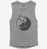 Yin Yang Cat Womens Muscle Tank Top 