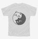 Yin Yang Cat  Youth Tee