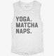 Yoga Matcha Naps white Womens Muscle Tank