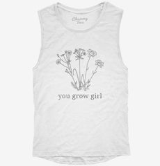 You Grow Girl Wildflower Womens Muscle Tank
