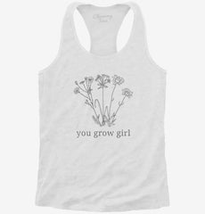You Grow Girl Wildflower Womens Racerback Tank